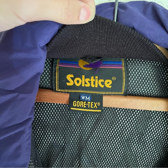 Vintage Solstice Women's Microshed Size WM Hooded Rainwear Ski Jacket Teal Color - Picture 7 of 13